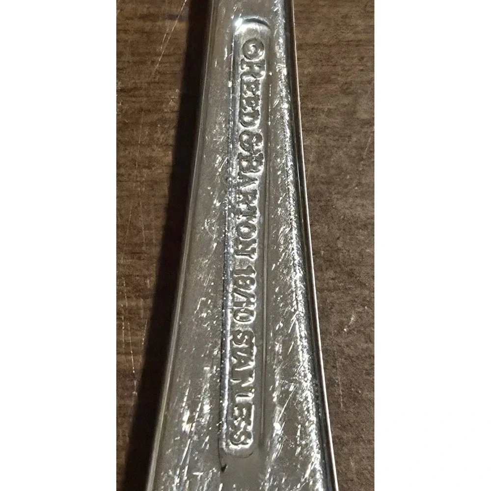 Reed & Barton 18/10 Stainless Steel Dayton Dinner Forks Set/4 Silverware 8 inch